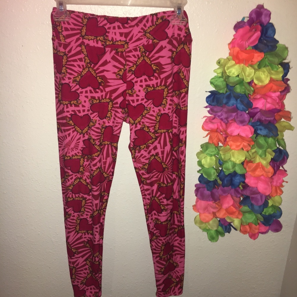 LuLaRoe heart leggings